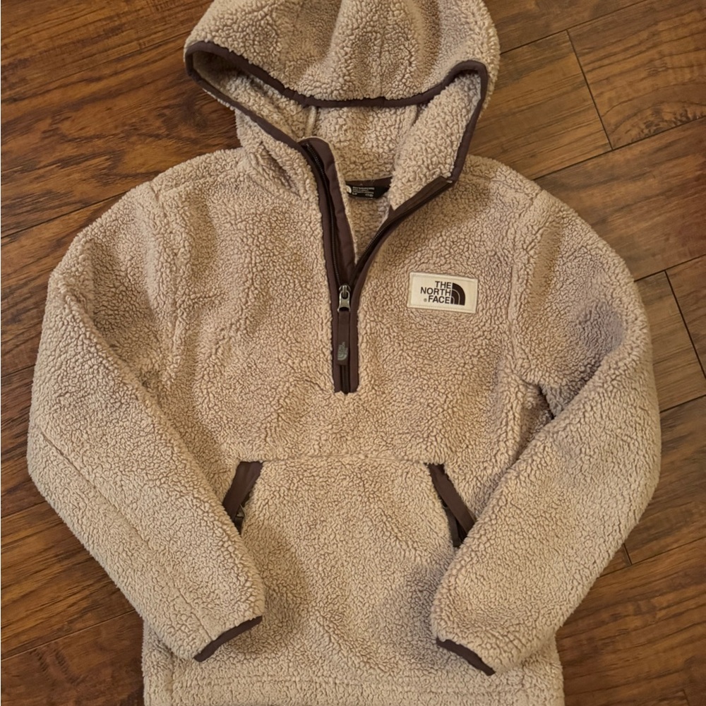 SOLD! The North Face Kids' Fleece Pullover Hoodie w/a front pocket & front zipup
